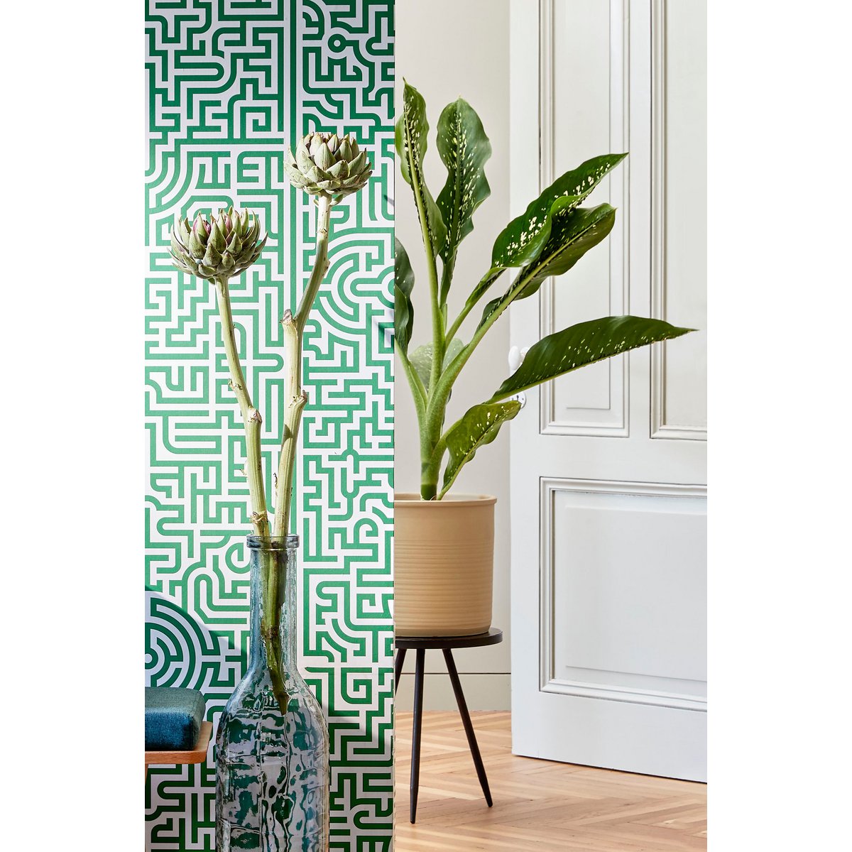 Kent Bijzettafel - H52 x Ø40 cm - Metaal - Zwart