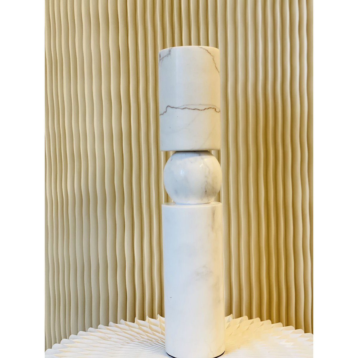 KANDELAAR | MARBLE | WHITE 3 SIZE