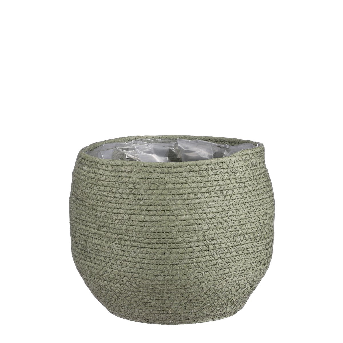Jorck Plantenmand - H24 x Ø26 cm - Papier - Groen