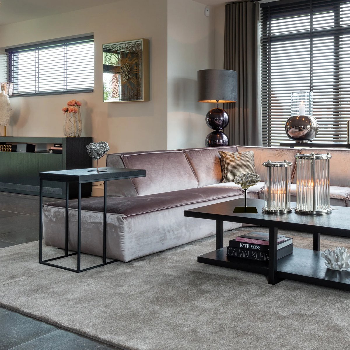 Koraal met metalen standaard ( champagnekleur) | Decoratie koraal