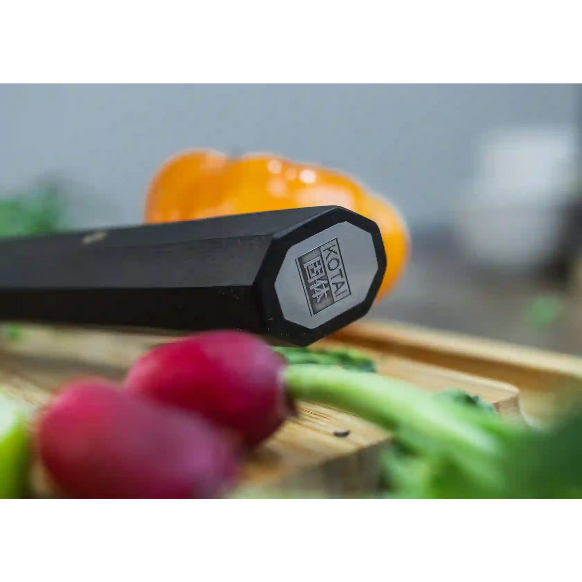 Mes - Bunka Santoku met bamboe Saya en bamboedoos - 170 mm lemmet