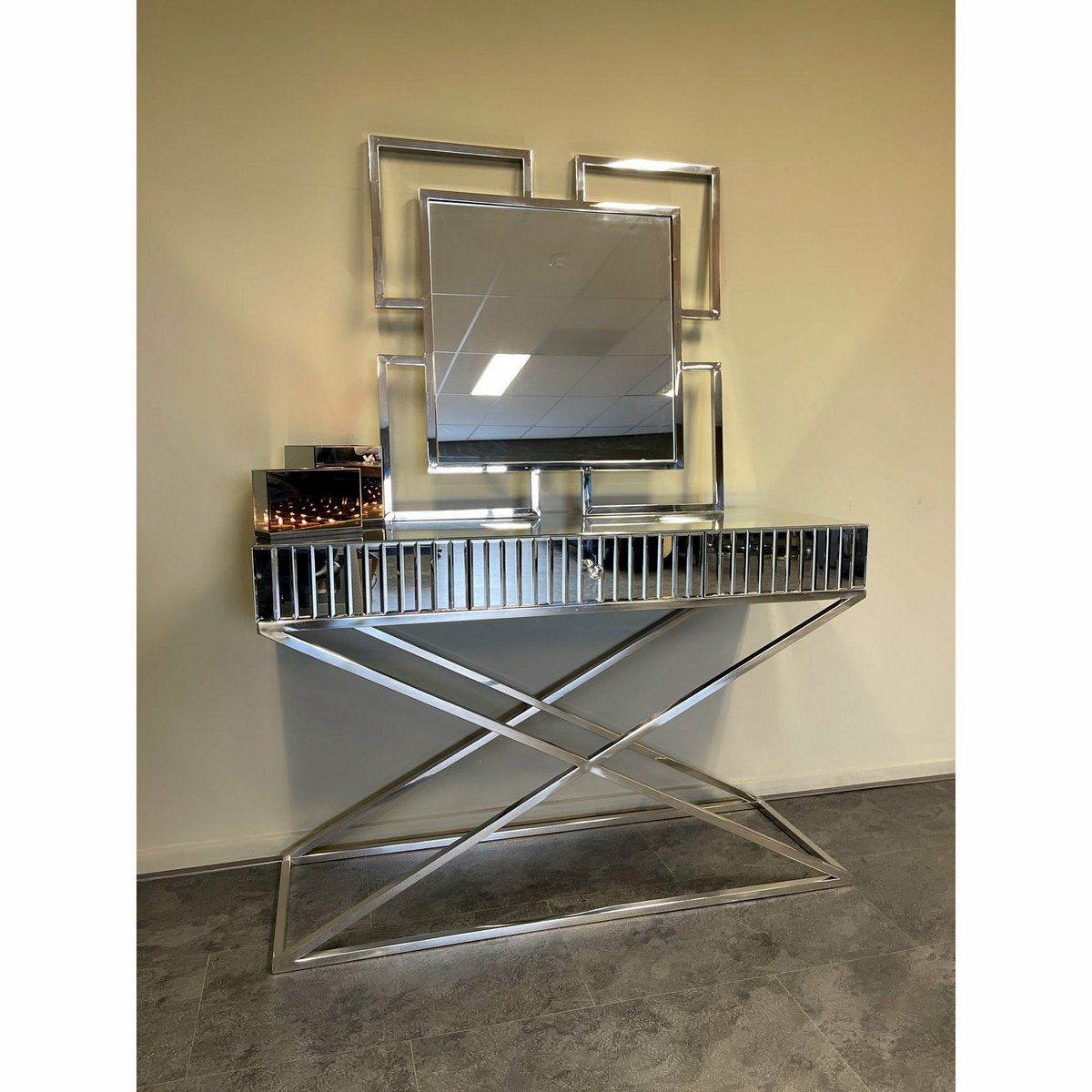 Chrome Mirror 80x80 cm