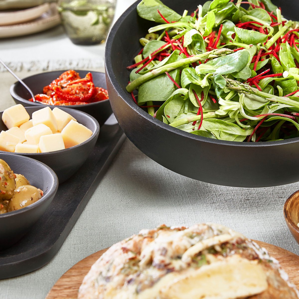 Tomar Schaal - H6 x Ø26 cm - 100% FSC Mangohout - Zwart