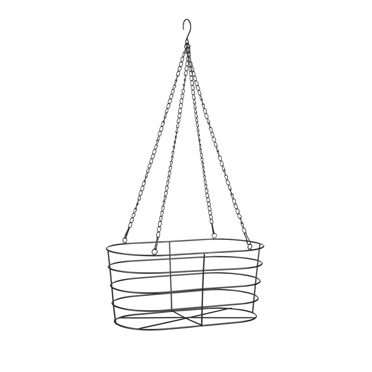 Callee Hangende Bloempot - L43 x B21 x H76 cm - Metaal - Zwart