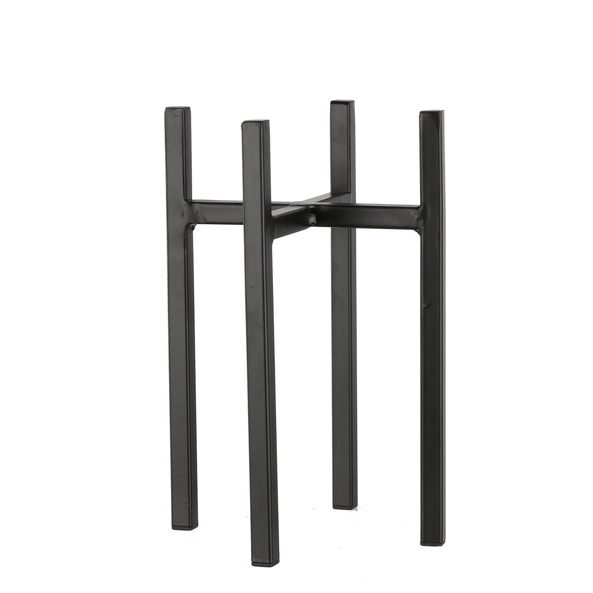 Ascot Plantenstandaard - L14 x B14 x H25 cm - Metaal - Zwart