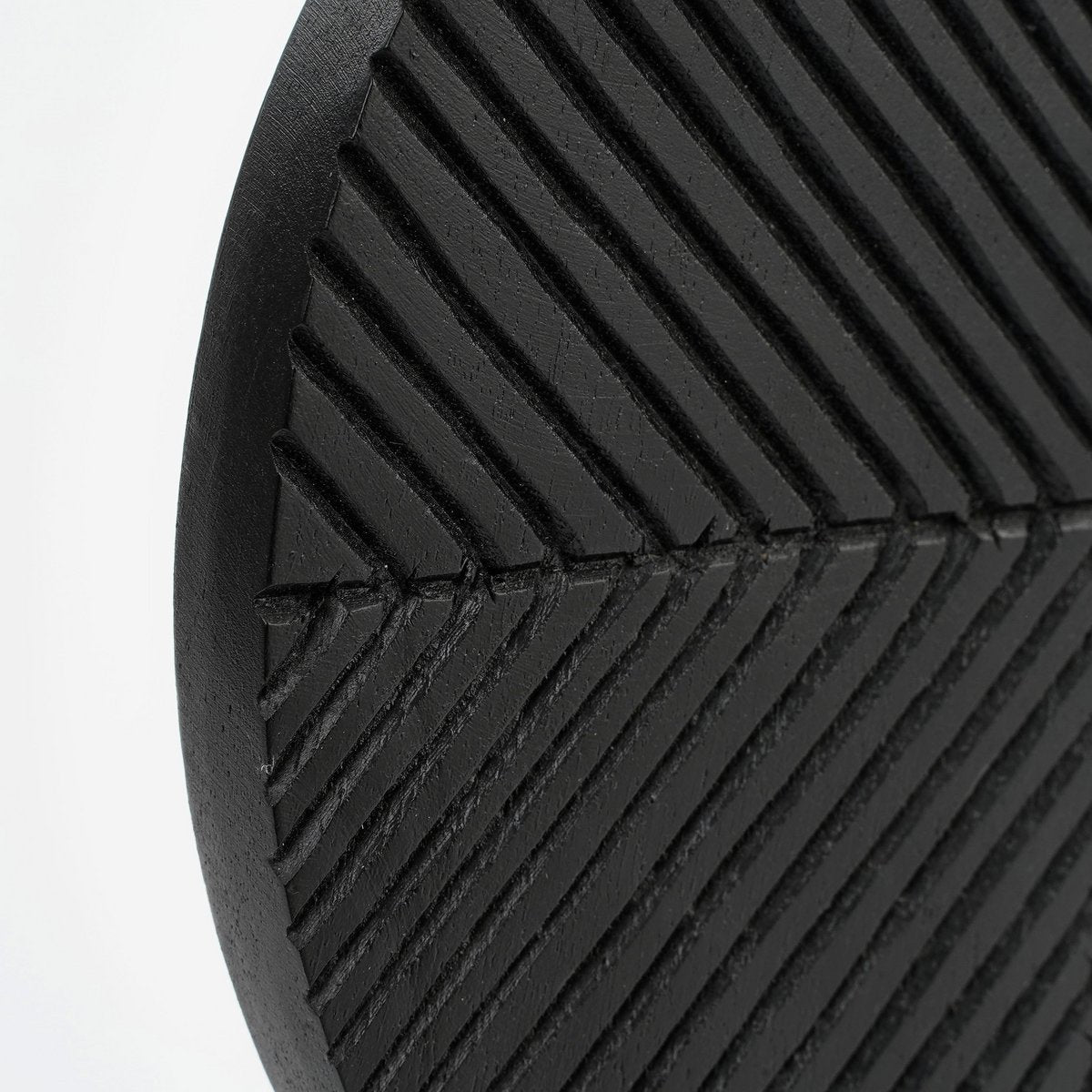 Danae Ornament op Voet - H25 x Ø40 cm - FSC 100% Mangohout - Zwart