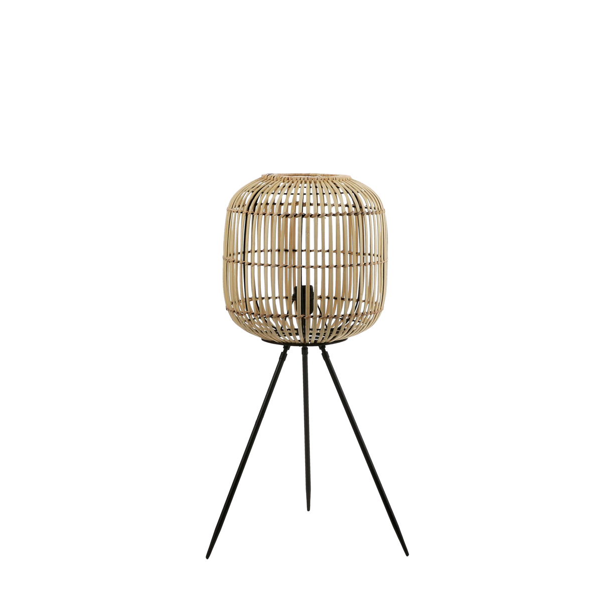 Figo Vloerlamp - H77 x Ø33 cm - Bamboe - Bruin