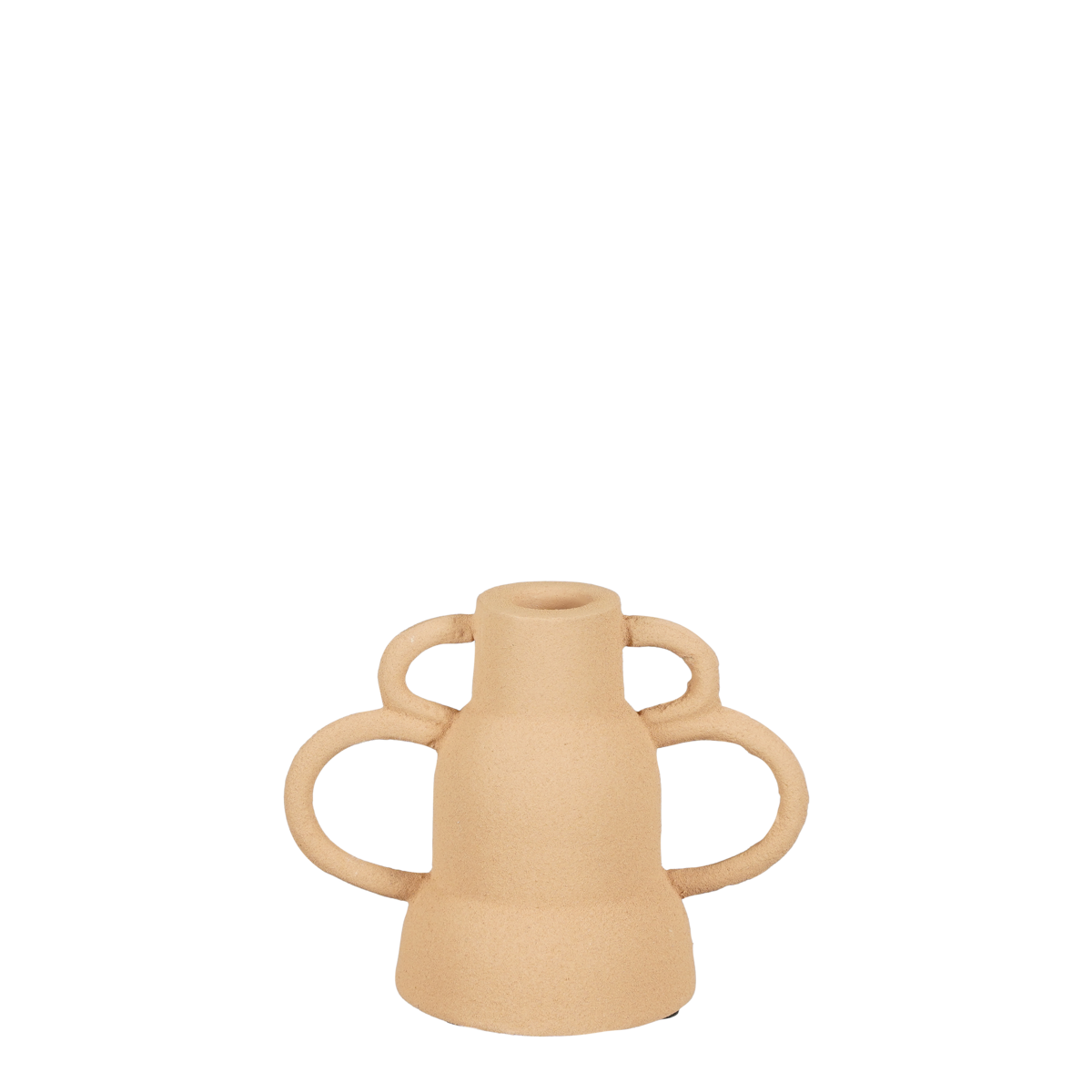 Vario Kandelaar - L16 x B9 x H12 cm - Metaal - Zalm