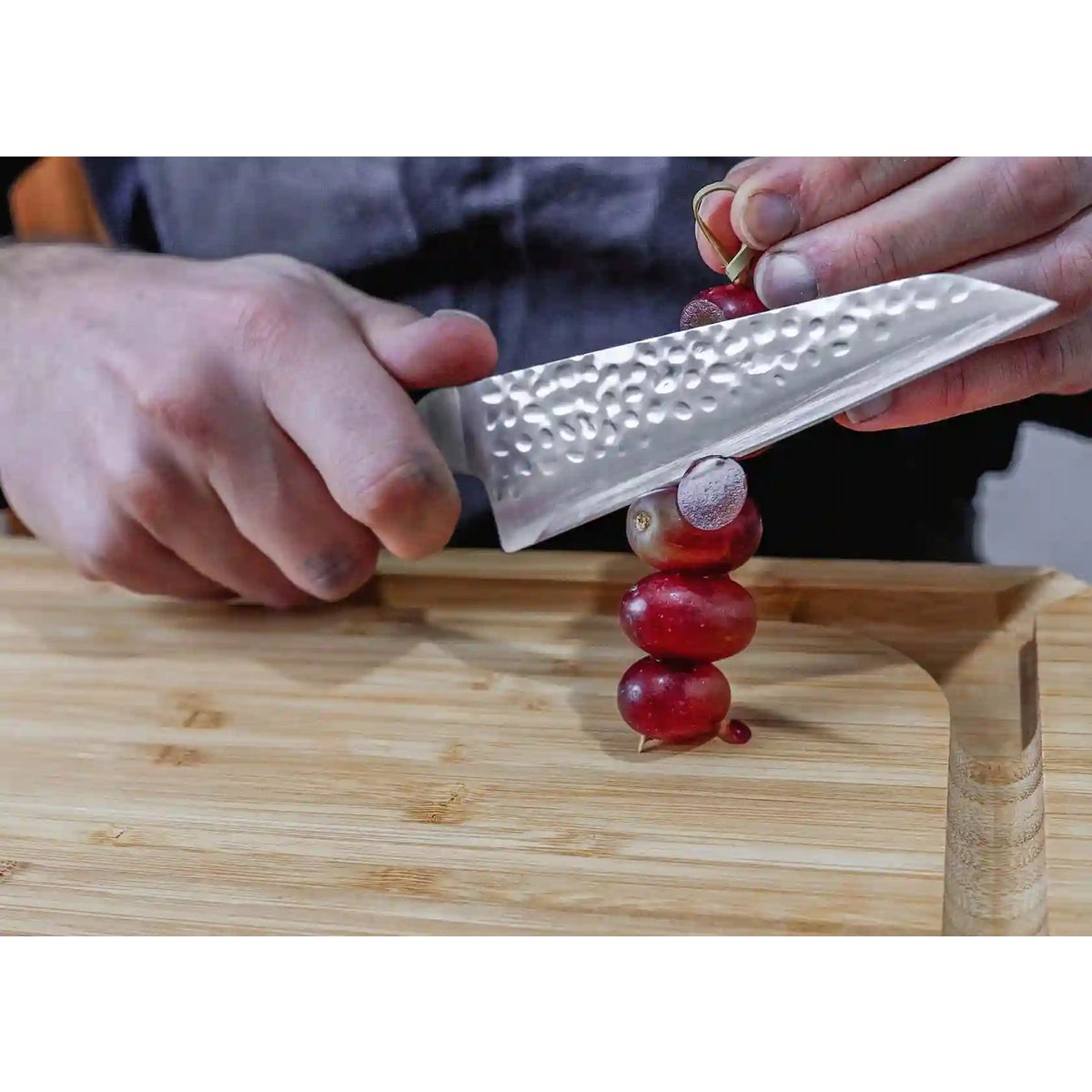 Messenset - De Bunka Essential Set: 3 messen (Bunka Schilmesje 90 mm + Bunka Petty 135 mm + Kiritsuke 210 mm) - elk mes wordt geleverd met een bamboedoos en een magnetische Saya