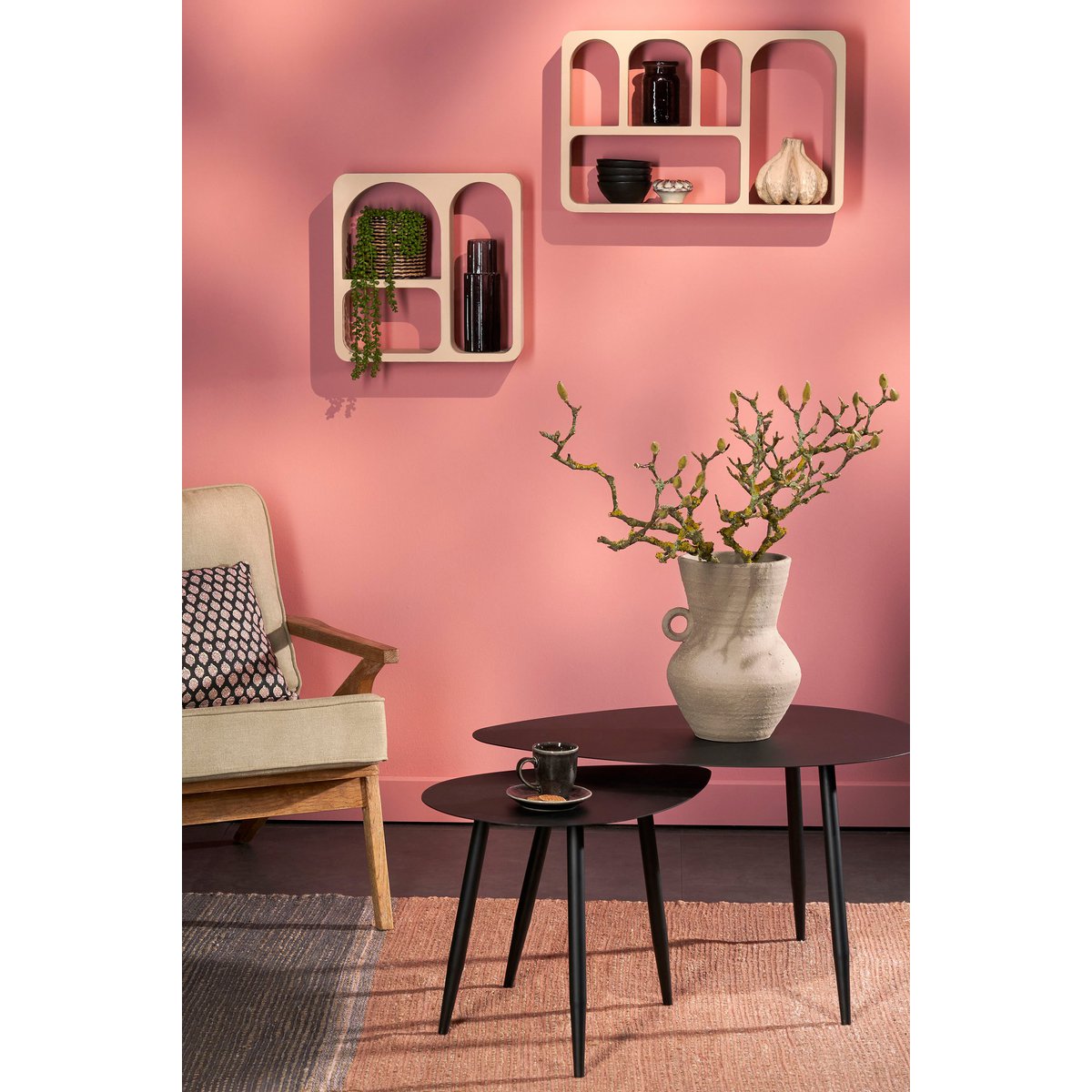 Frati Wandkast - L40 x B15 x H40 cm - FSC 100% - Off White