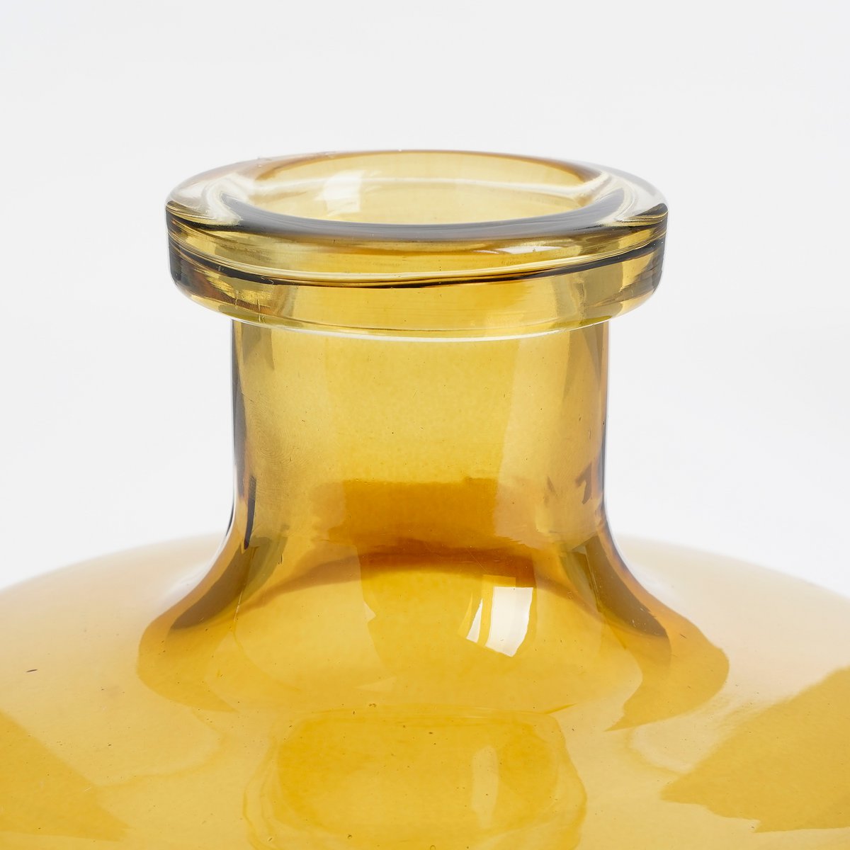 Regal Fles Vaas - H22 x Ø20 cm - Glas - Geel