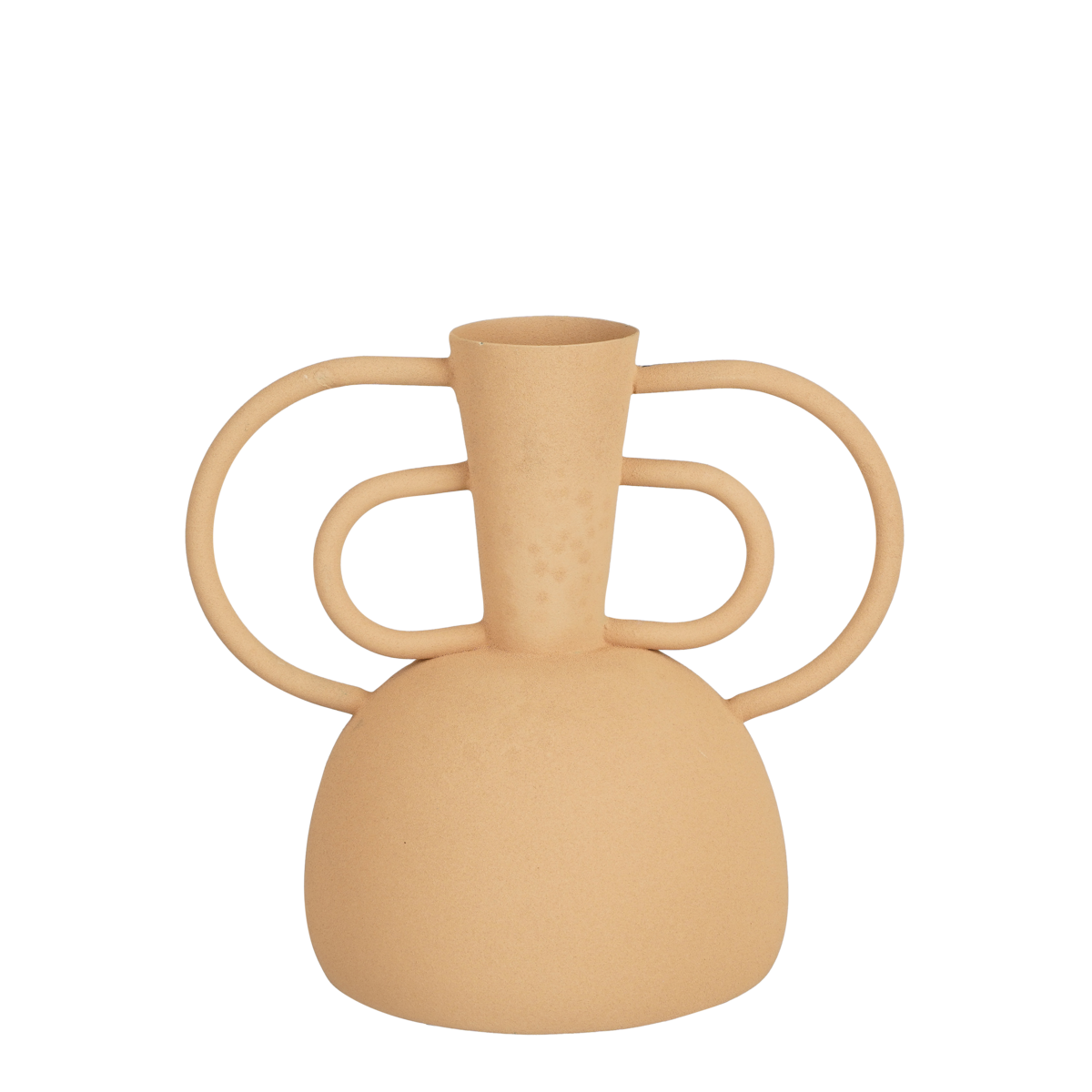 Vario Vaas - L25 x B16 x H23 cm - Metaal - Perzik