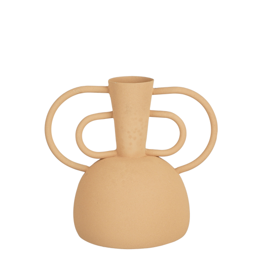 Vario Vaas - L25 x B16 x H23 cm - Metaal - Perzik