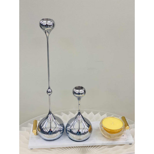 ZH01 -L Tender Kandelaar Afmeting: H 34cm x D 3,15x B 7cm