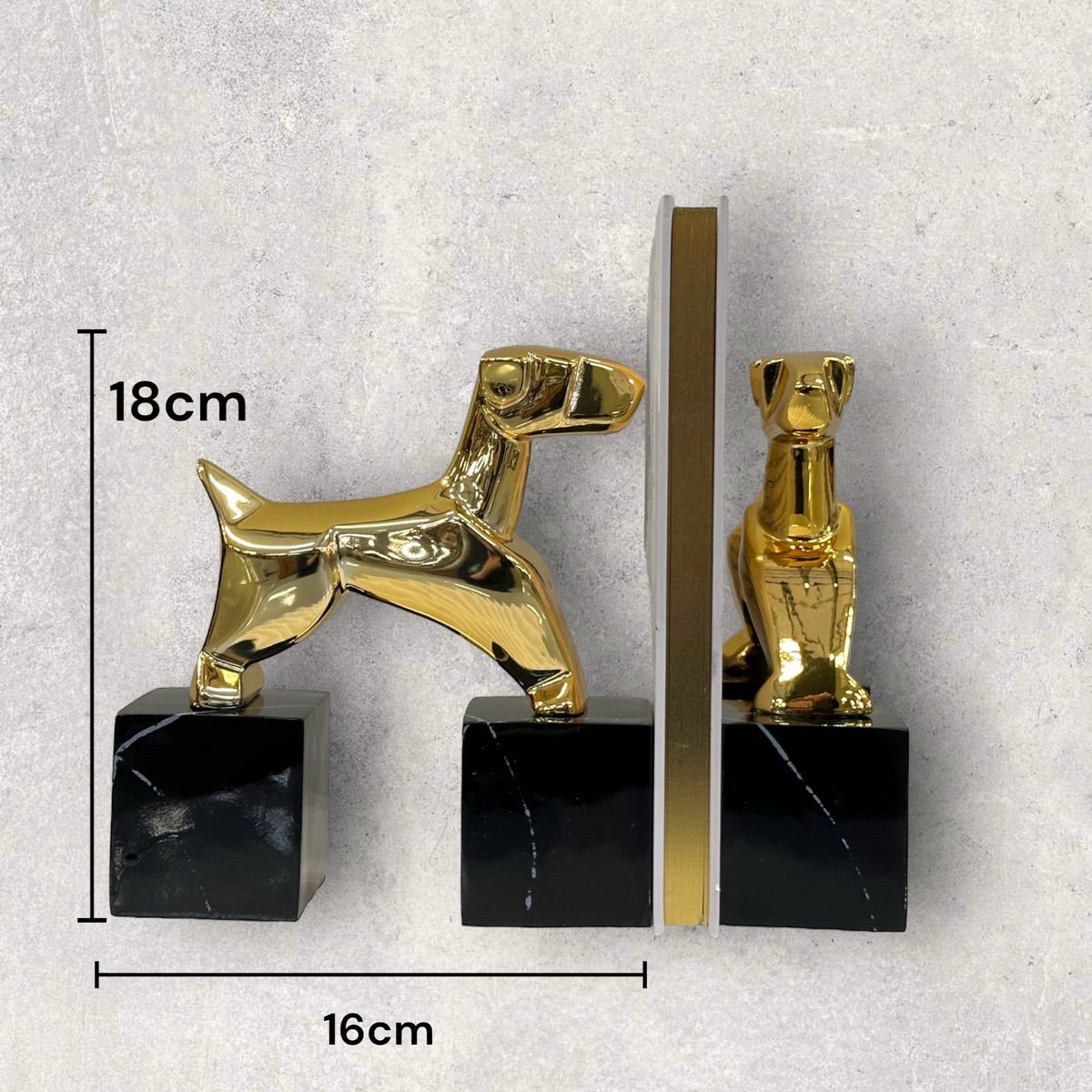 Modernistische Art Deco Chrome Terrier-beelden in de stijl van Nikolsky ( 1pc )