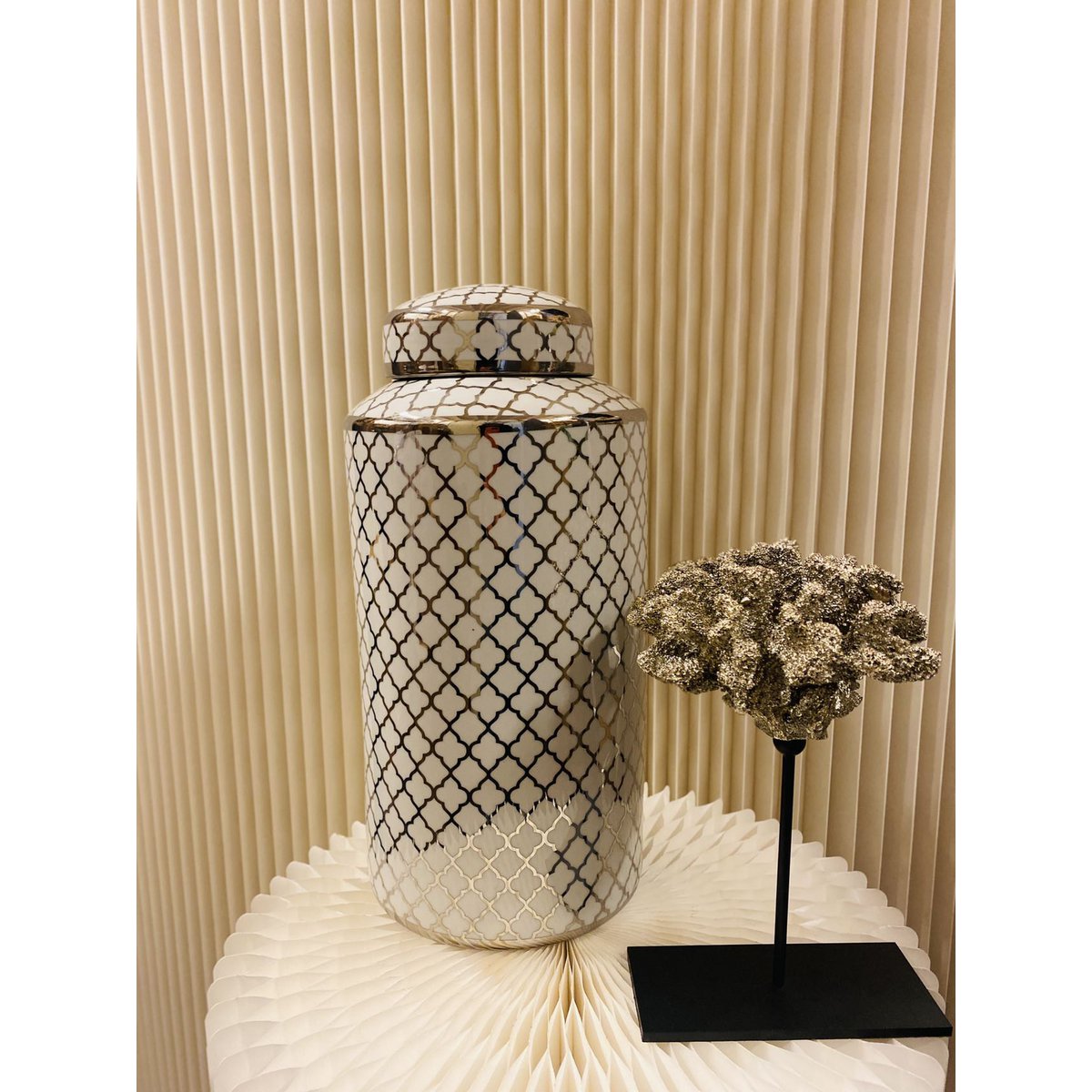 Cerami cjar Big 7530 Zilver maat:H*35 B*15