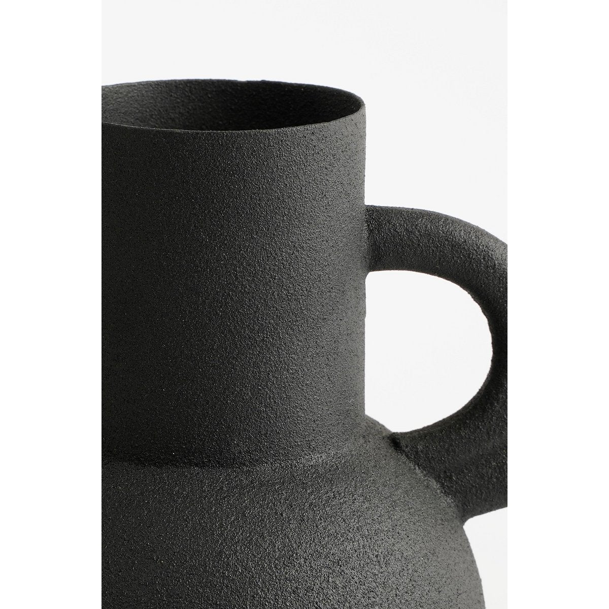 Vario Vaas - L22 x B15 x H26 cm - Metaal - Zwart