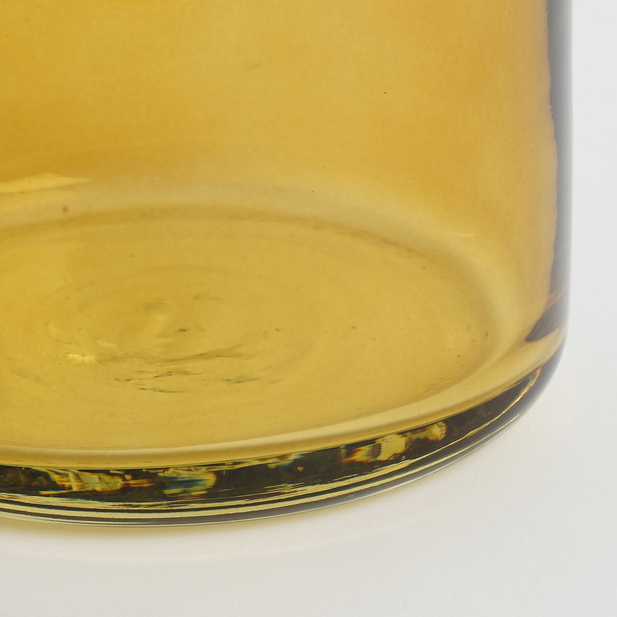 Regal Fles Vaas - H22 x Ø20 cm - Glas - Geel