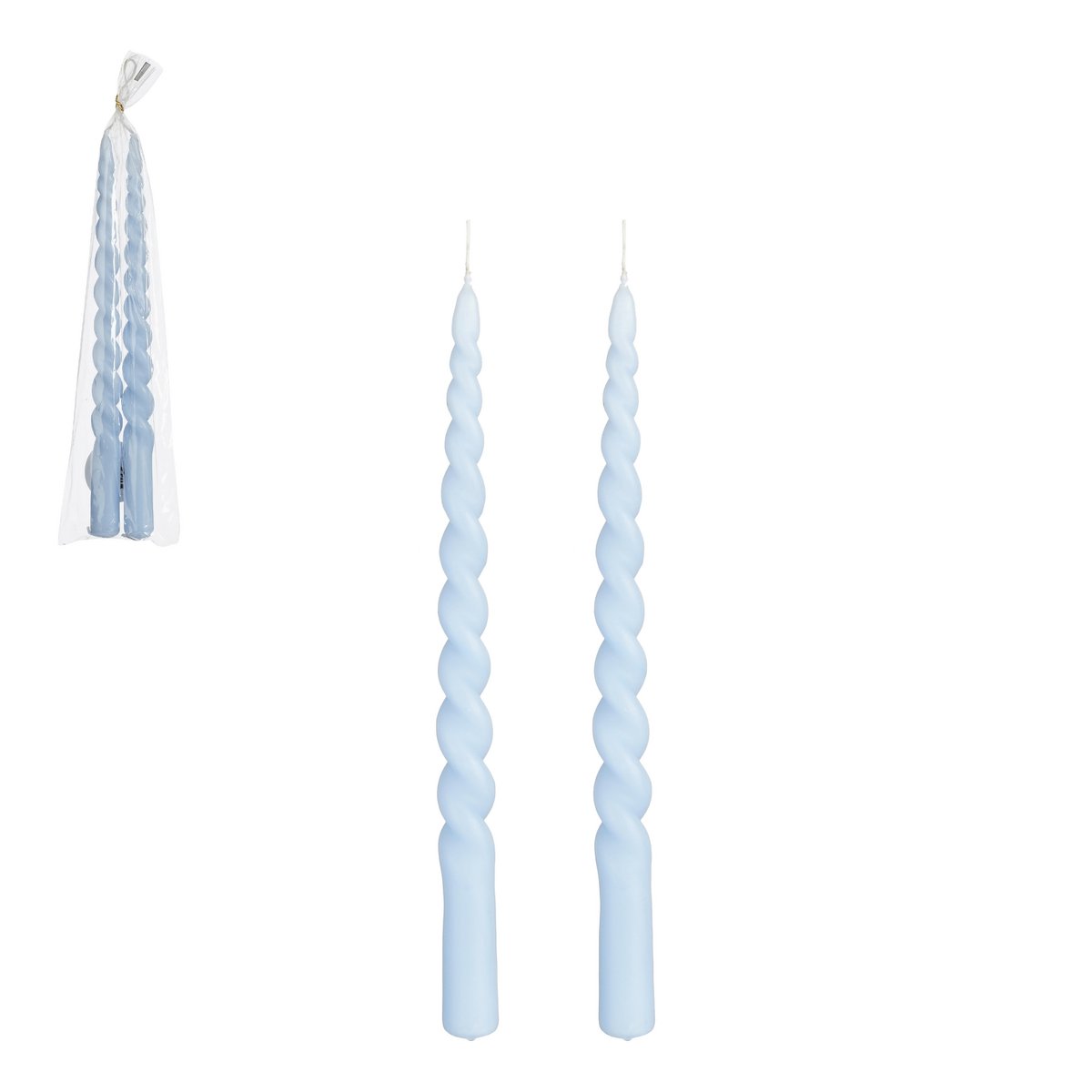 Twist Dinerkaars - Set van 2 - H29 cm - Lichtblauw