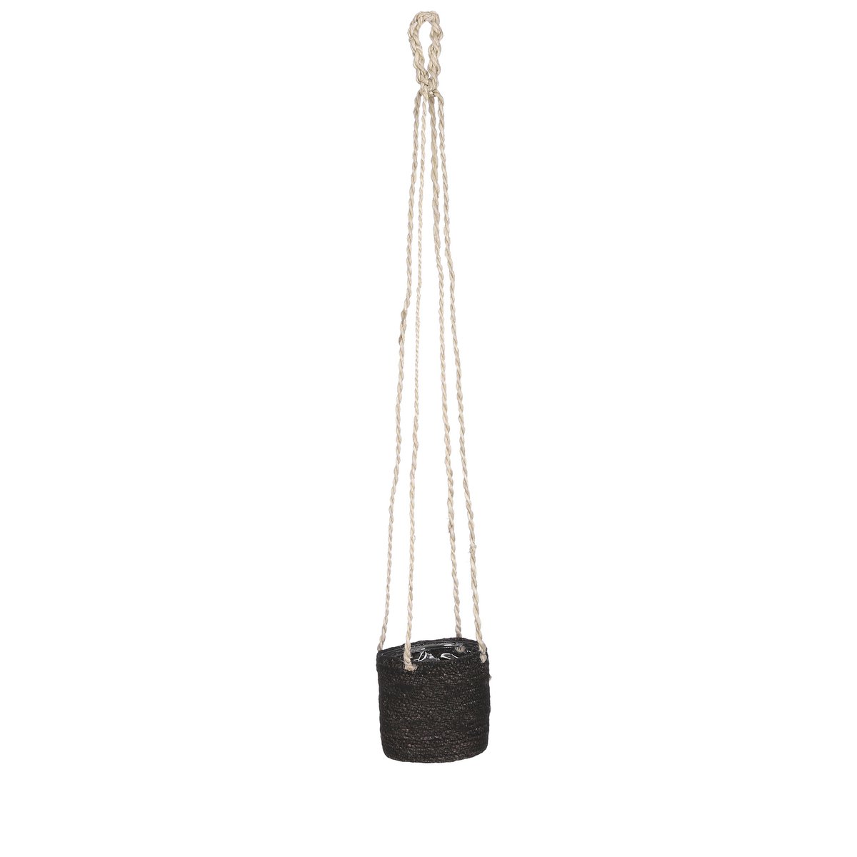 Atlantic Plantenmand - Set van 2 - H16 x Ø16 cm - Zwart