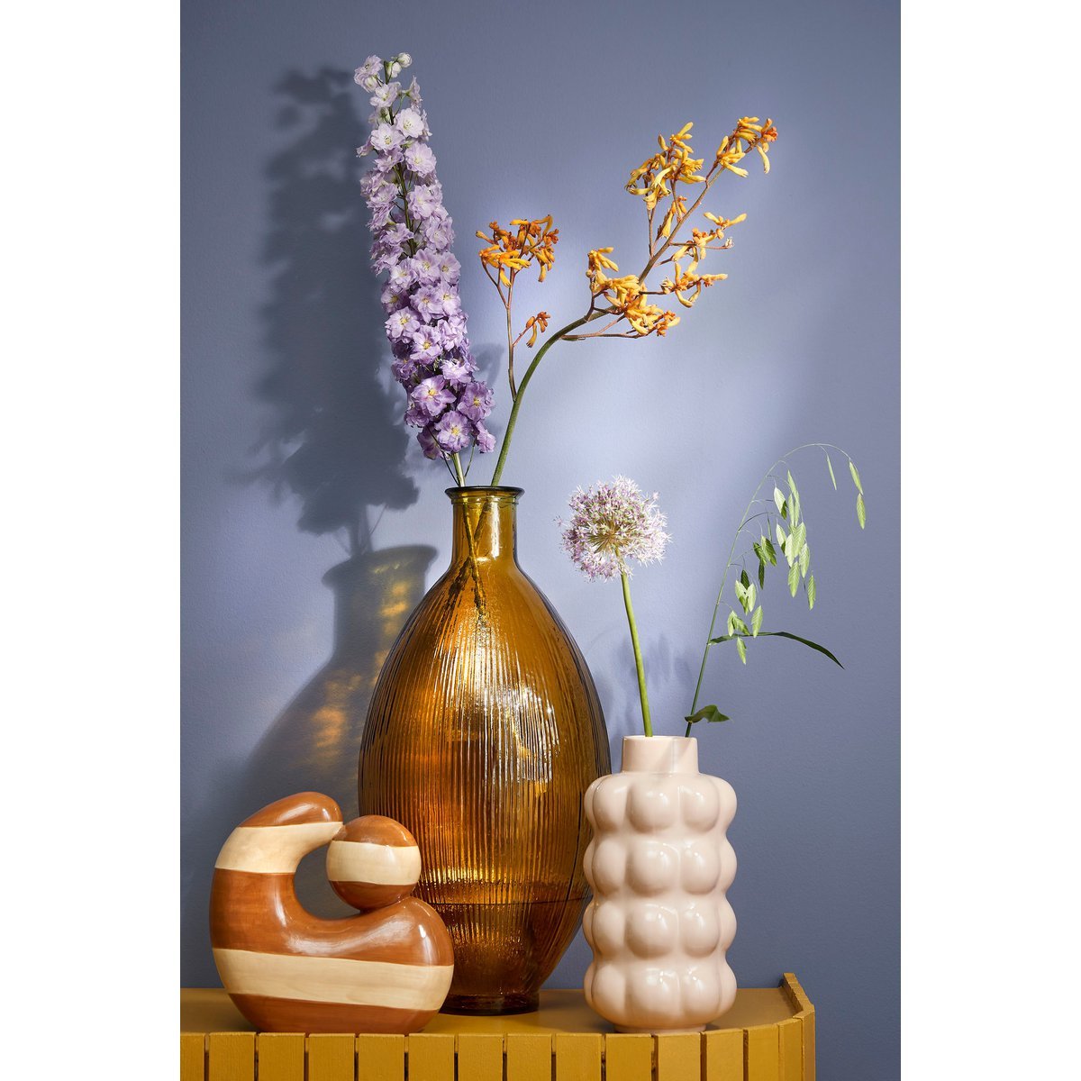 Decoratie Object - L26 x B11 x H25 cm - Dolomiet - Oker