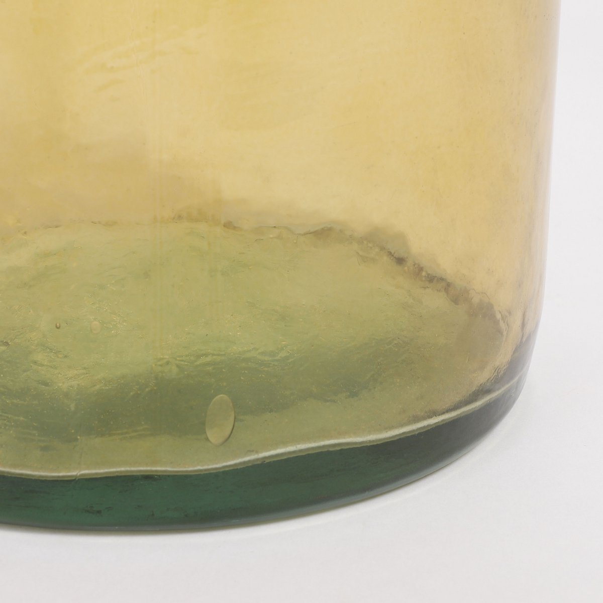 Rioja Fles Vaas - H50 x Ø15 cm - Gerecycled Glas - Oker