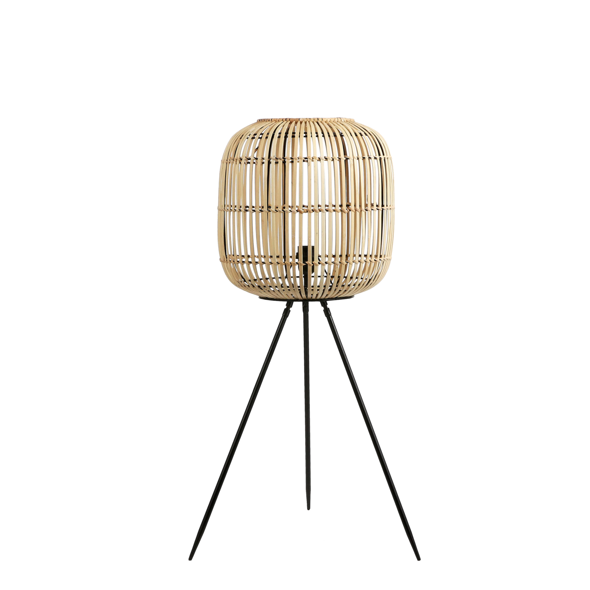Figo Vloerlamp - H90 x Ø36 cm - Bamboe - Bruin