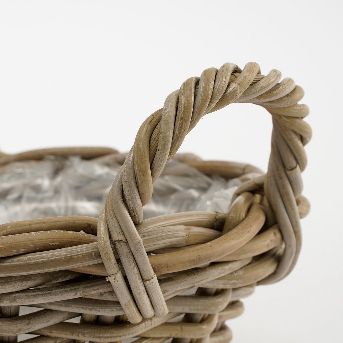 Marcia Plantenmand voor Buiten - H18 x Ø43 cm - Rotan - Grijs