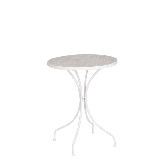 Caprice Bijzettafel voor Buiten - H57 x Ø46 cm - Metaal - Wit