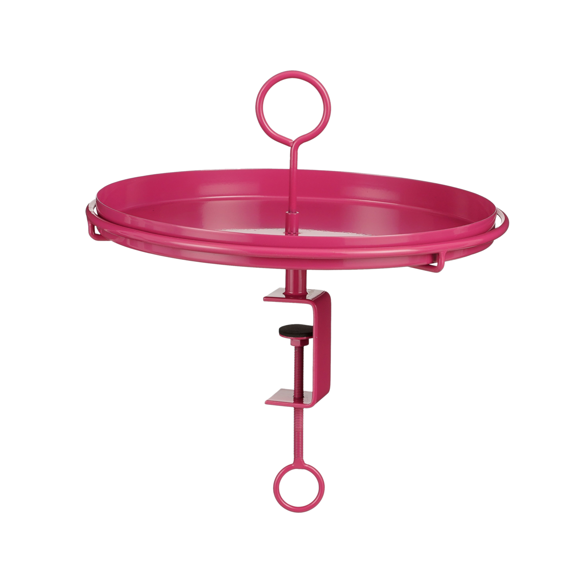 Aston Dienblad met Klem - H30 x Ø31 cm - Metaal - Fuchsia