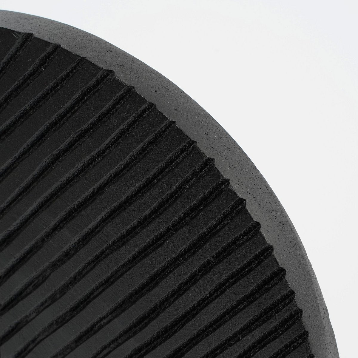 Danae Ornament op Voet - H25 x Ø40 cm - FSC 100% Mangohout - Zwart