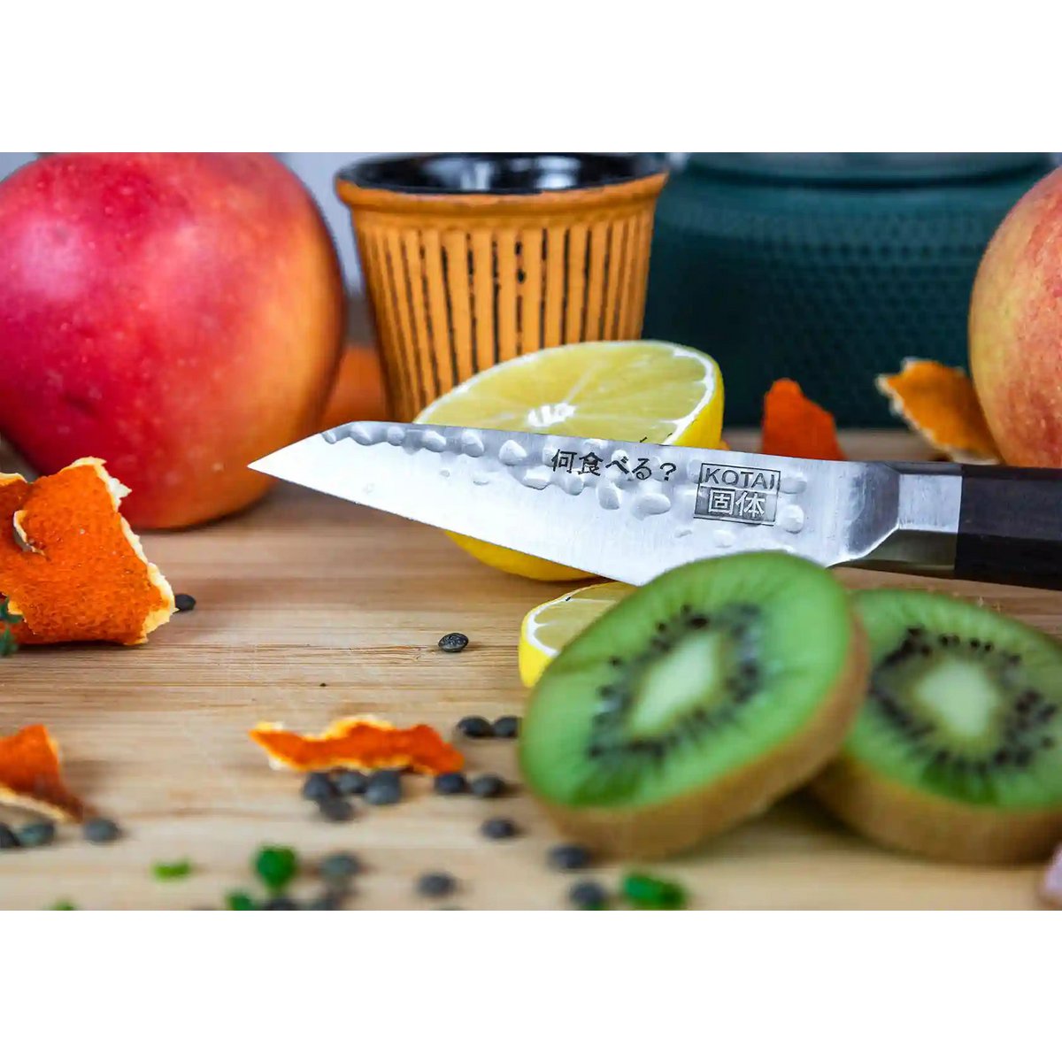 Mes - Bunka schilmesje met bamboe Saya en bamboe doos - 90 mm lemmet