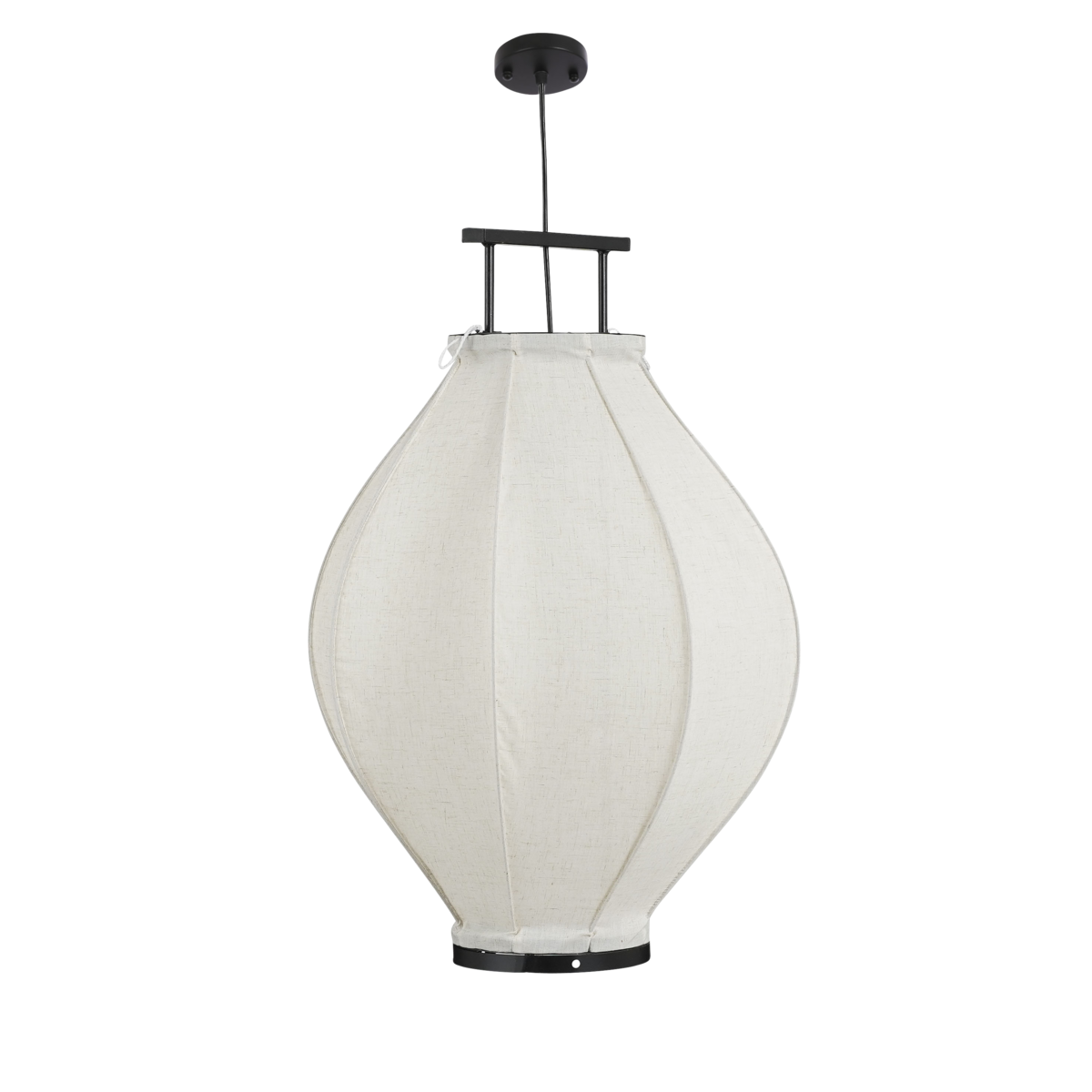 Pego Hanglamp - H73 x Ø54 cm - Linnen - Off White