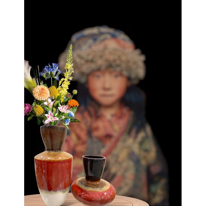 Vintage Vaas klein formaat: H*25 B*20