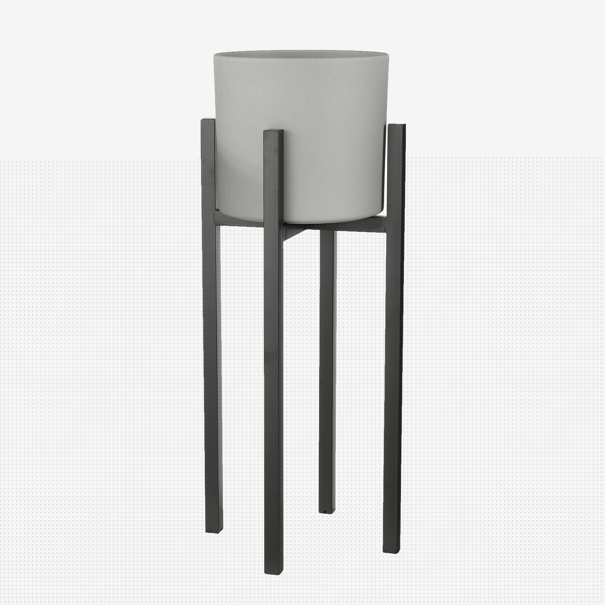 Ascot Plantenstandaard XL - L38 x B38 x H95 cm - Metaal - Zwart