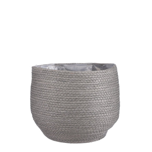 Jorck Plantenmand - H24 x Ø26 cm - Papier - Grijs