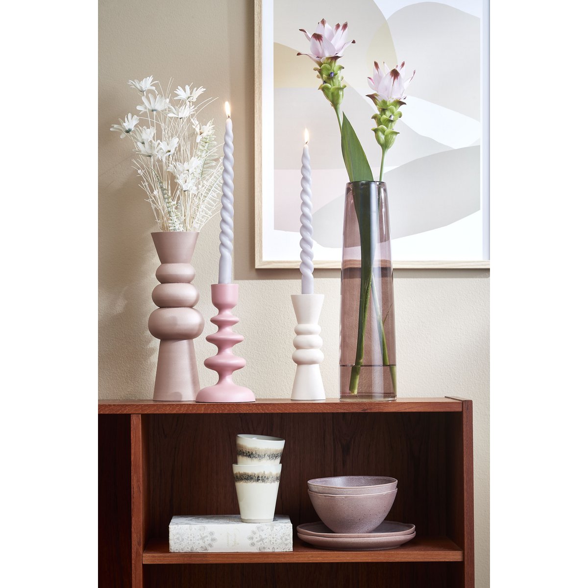 Twist Dinerkaars - Set van 2 - H29 cm - Lichtgrijs