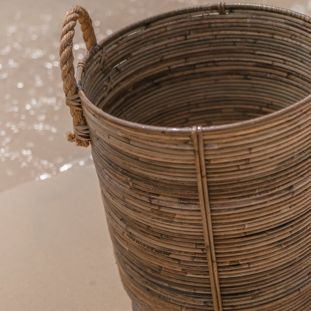 Wasmand OTERE | Plantenmand gemaakt van rotan