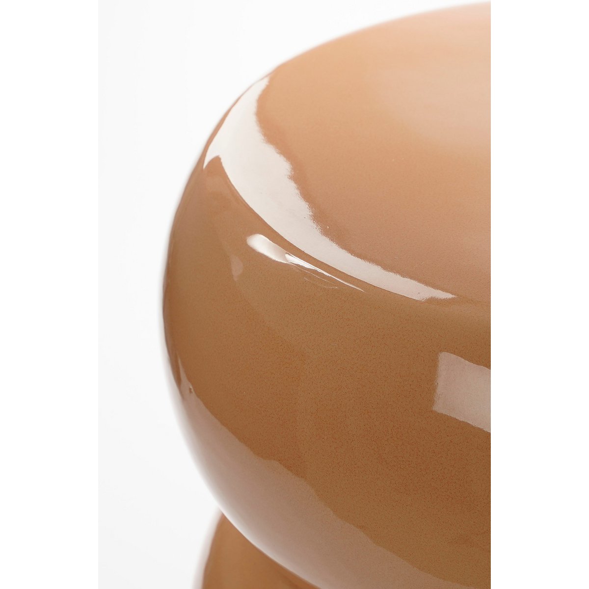 Vendi Bijzettafel - H44 x Ø32 cm - Keramiek - Donkerroze