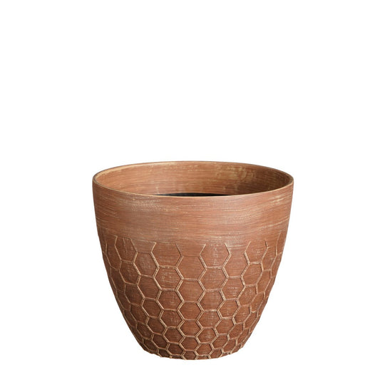 Bravo Bloempot voor Buiten - H26 x Ø30,5 cm - Koper bijenkorf