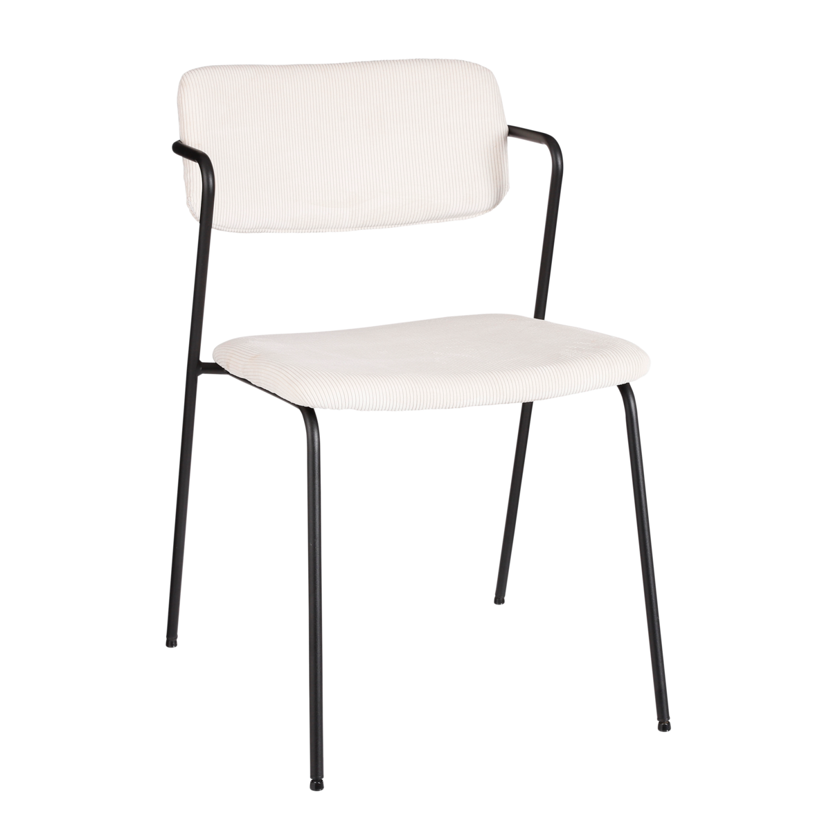 Nanet Eetkamerstoel - Velvet - Off White