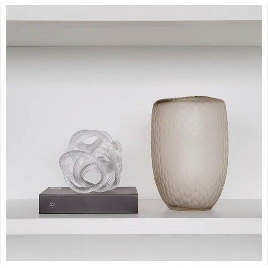 Klein geknoopt glassculptuur (S) Diameter 10cm