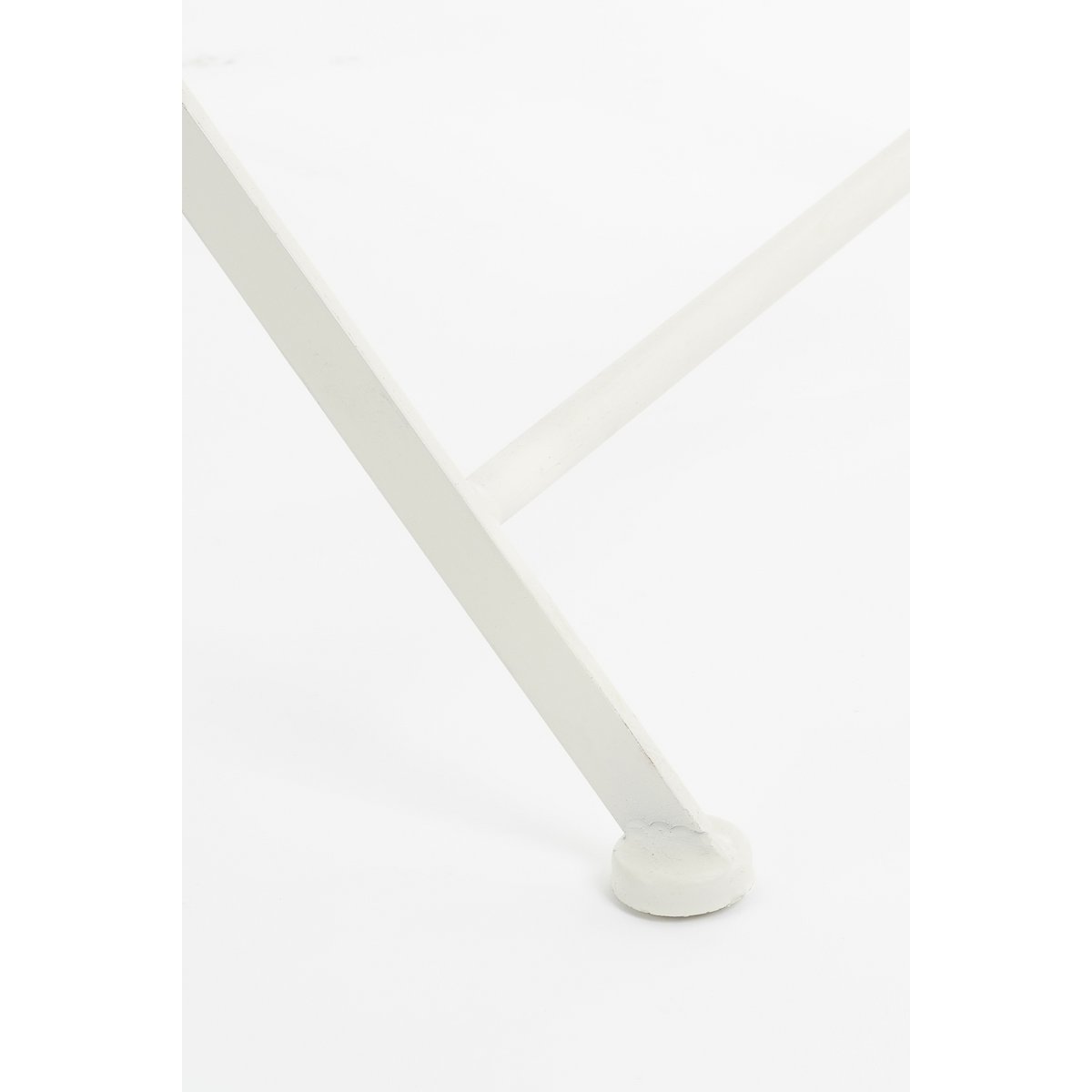 Odile Bistrostoel - L40 x B52 x H89 cm - Metaal - Bruin, Wit