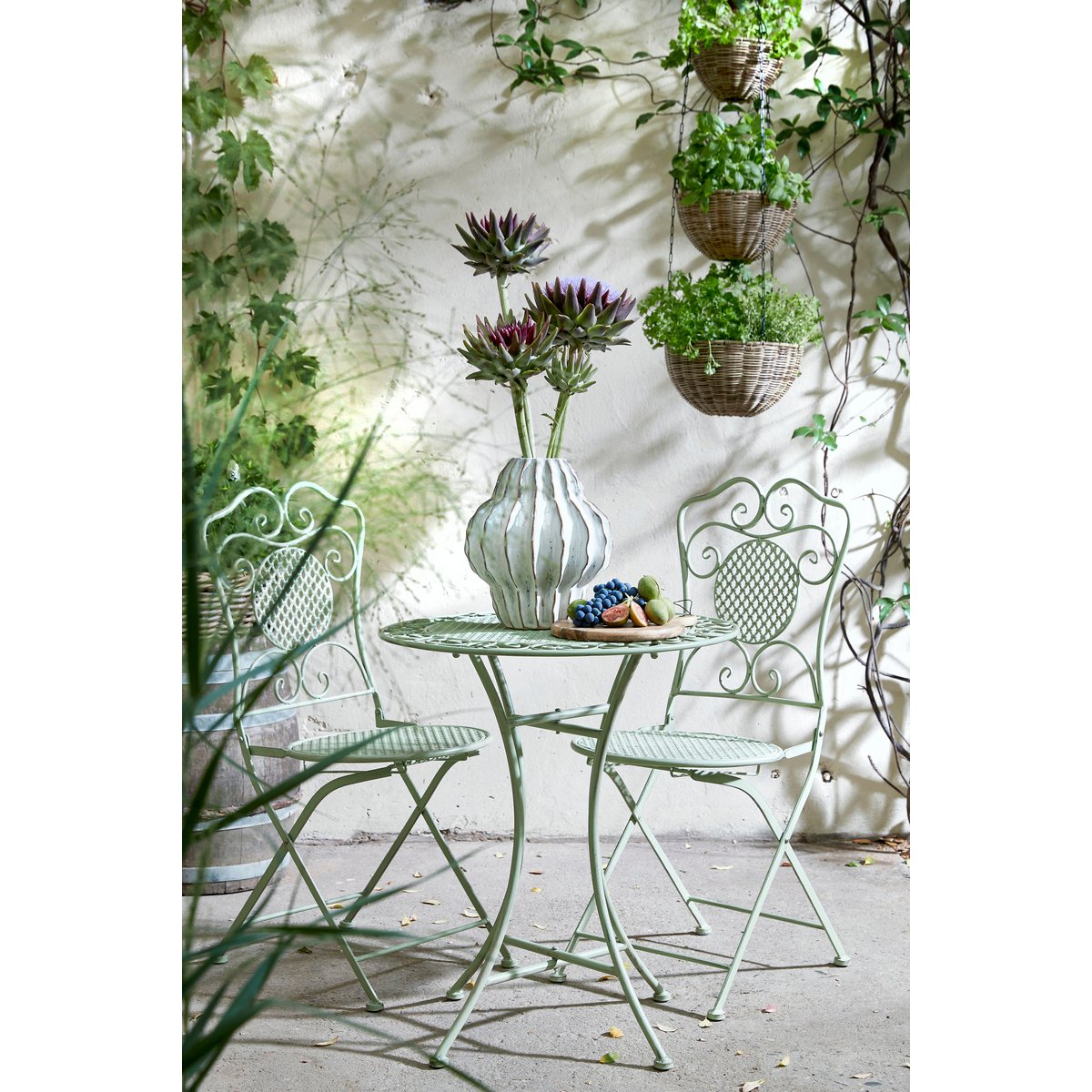 Luso Hangende Bloempot - H110 x Ø30 cm - Kunststof - Bruin