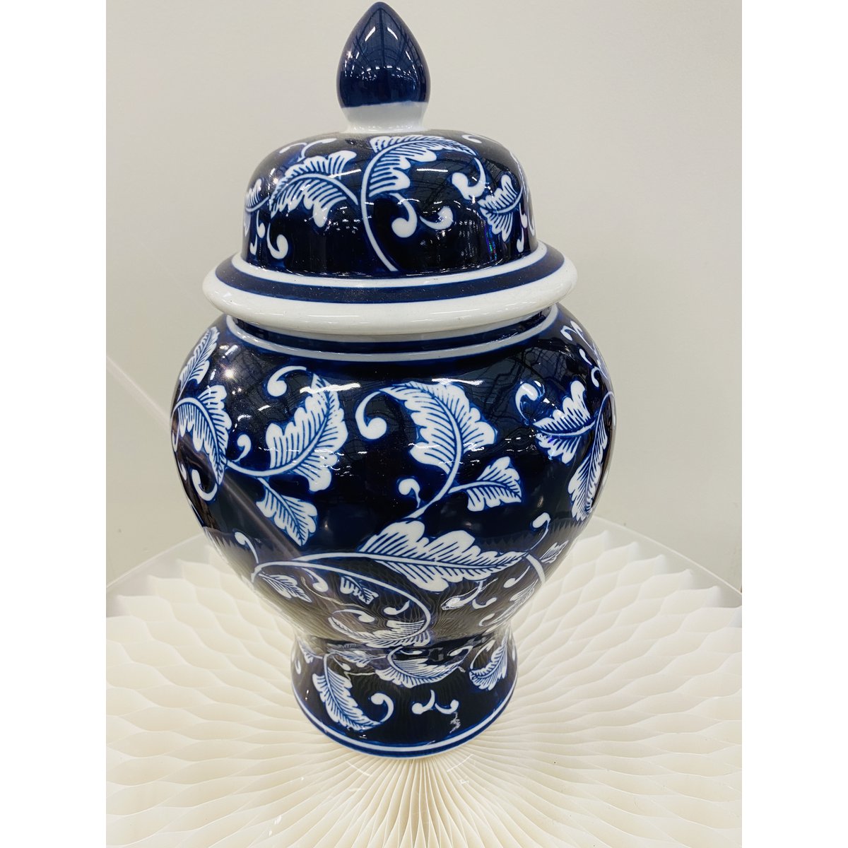BIG size-blauw en wit ZH01 porseleinen bloemenvaas (voor keuken thuis)
