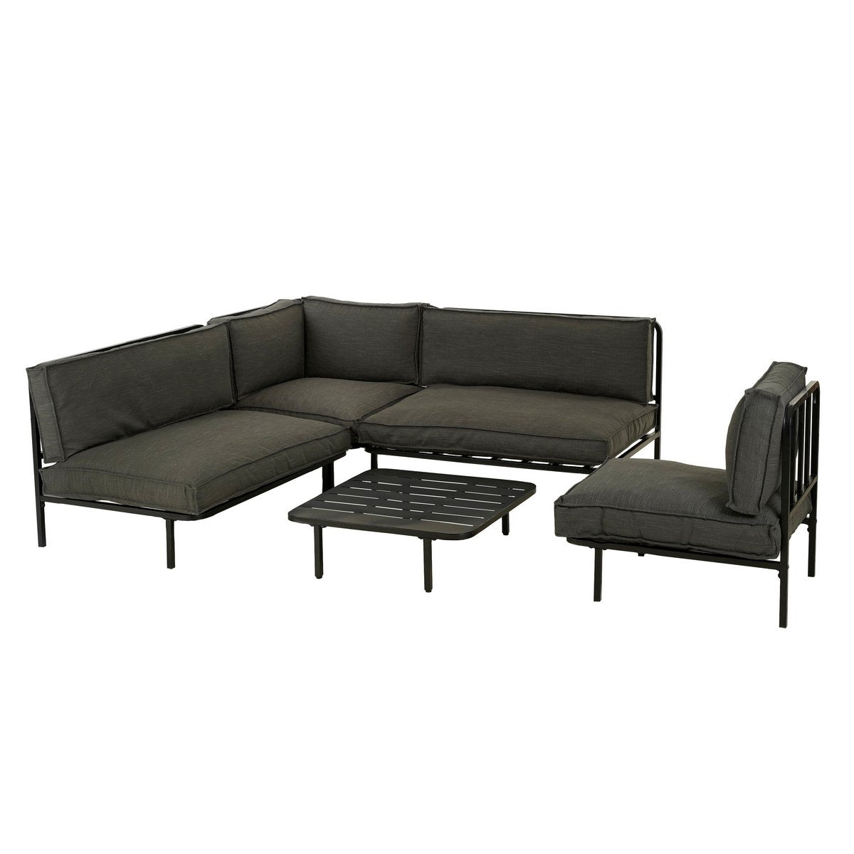 Celo Loungestoel - L62 x B83 x H78 cm - Metaal - Zwart