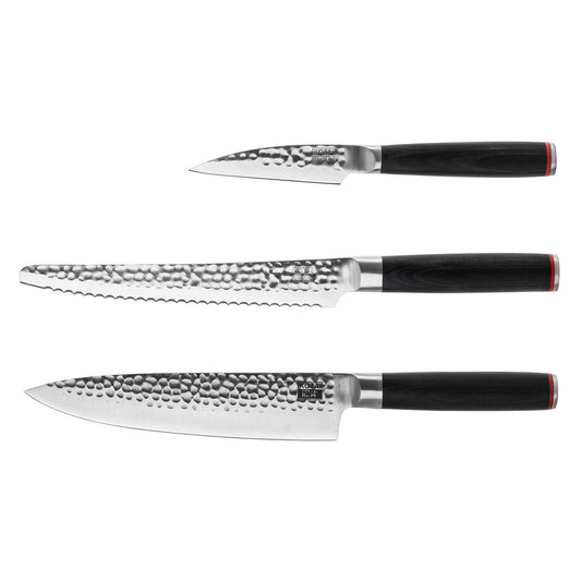 Messenset - The Essential Set: 3 messen (schilmesje + gyuto + broodmes)
