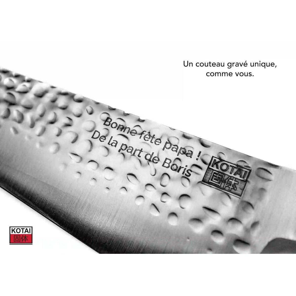 Mes - Bunka Santoku met bamboe Saya en bamboedoos - 170 mm lemmet