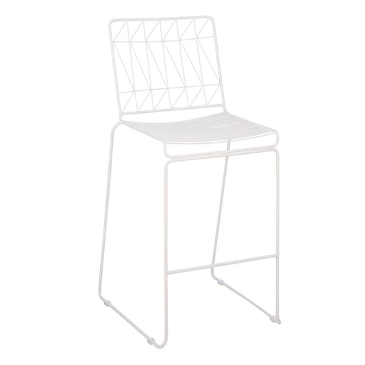 Bueno Barkruk voor Buiten - L53 x B55 x H108 cm - Wit