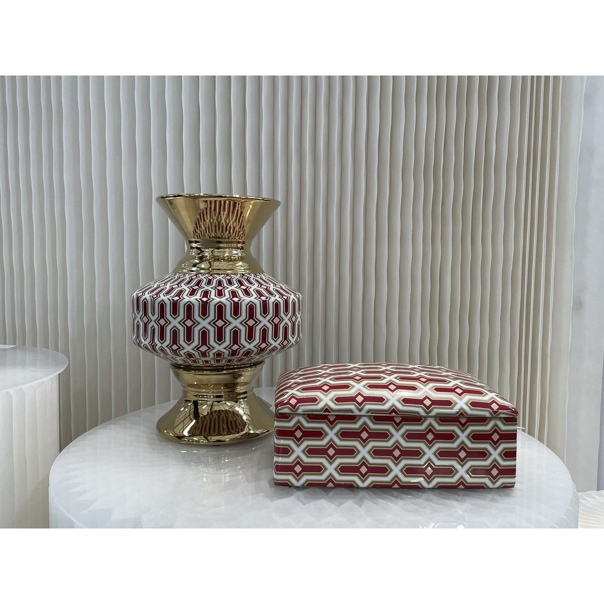 Vintage porseleinen vaas | Antieke Vaas